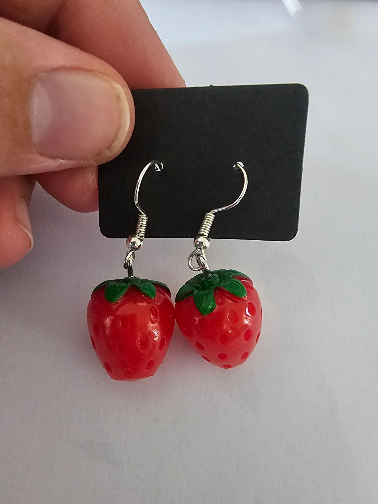 Boucle d'oreilles fraises